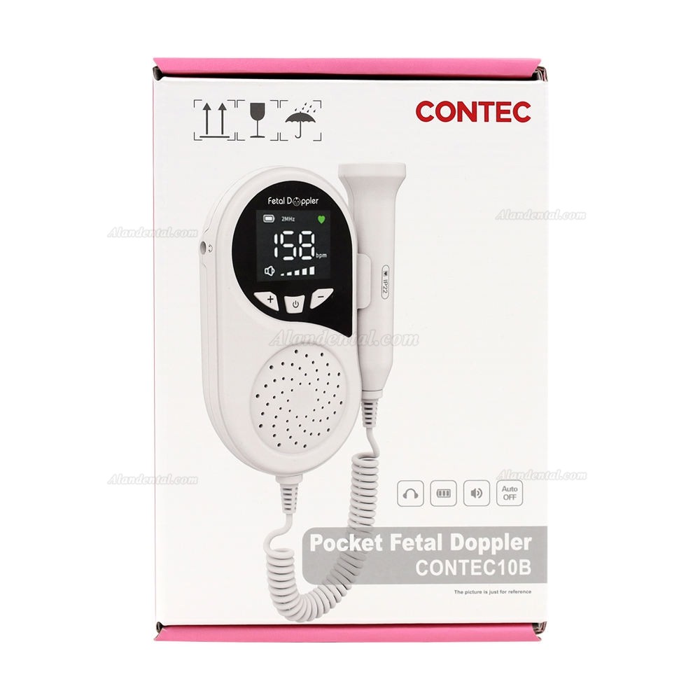 CONTEC 10B LED Baby Sound Monitor Pocket Fetal Doppler